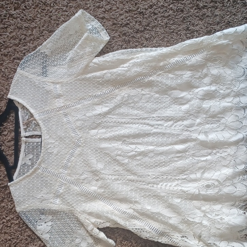 Womens floral lace top